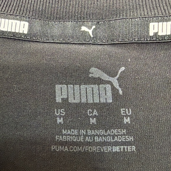 PUMA Black Logo T-Shirt Dress Women’s Medium Cotton Stretch Casual(E18)& - Picture 6 of 8